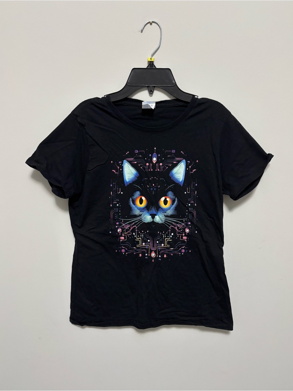 Black Cat Graphic Tee Cotton Port & Company